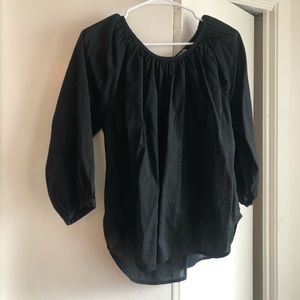 Everlane air tie neck blouse